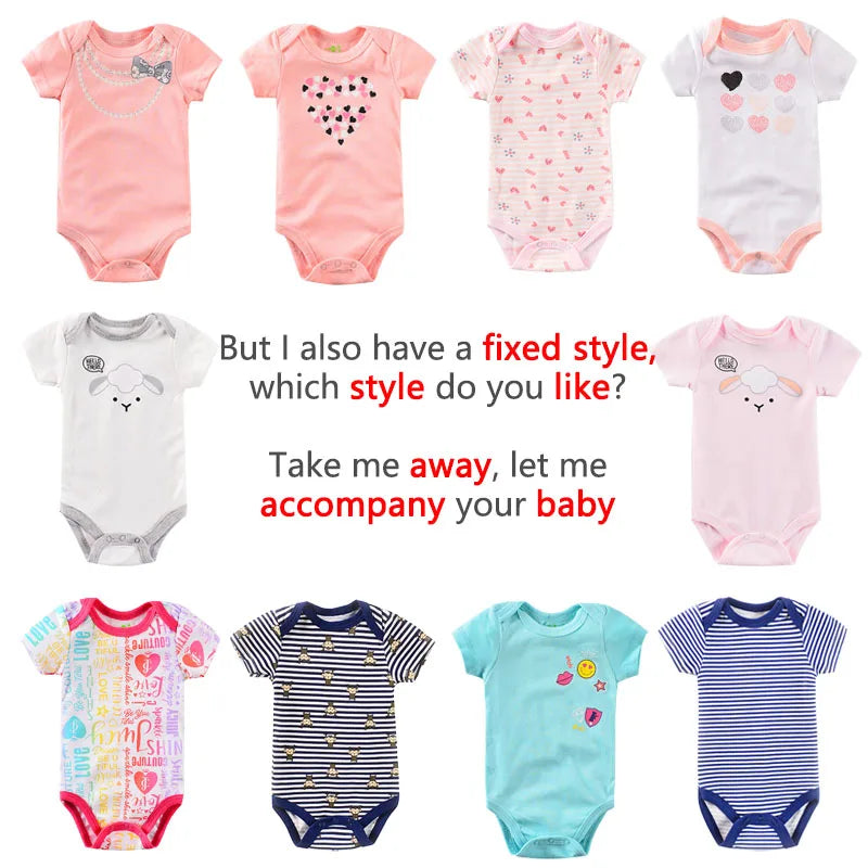 1-2 Pieces Baby Bodysuit For Newborns Summer Baby Romper