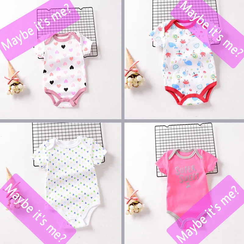 1-2 Pieces Baby Bodysuit For Newborns Summer Baby Romper