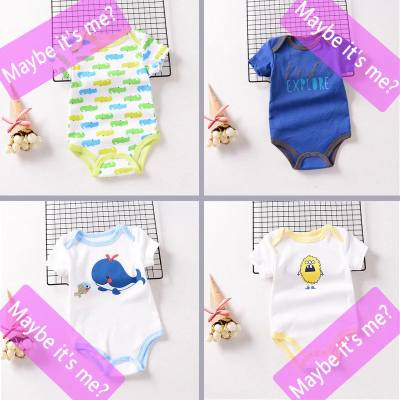 1-2 Pieces Baby Bodysuit For Newborns Summer Baby Romper