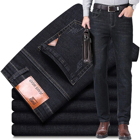 Men's Classic Style Casual Stretch Slim Jean Pants