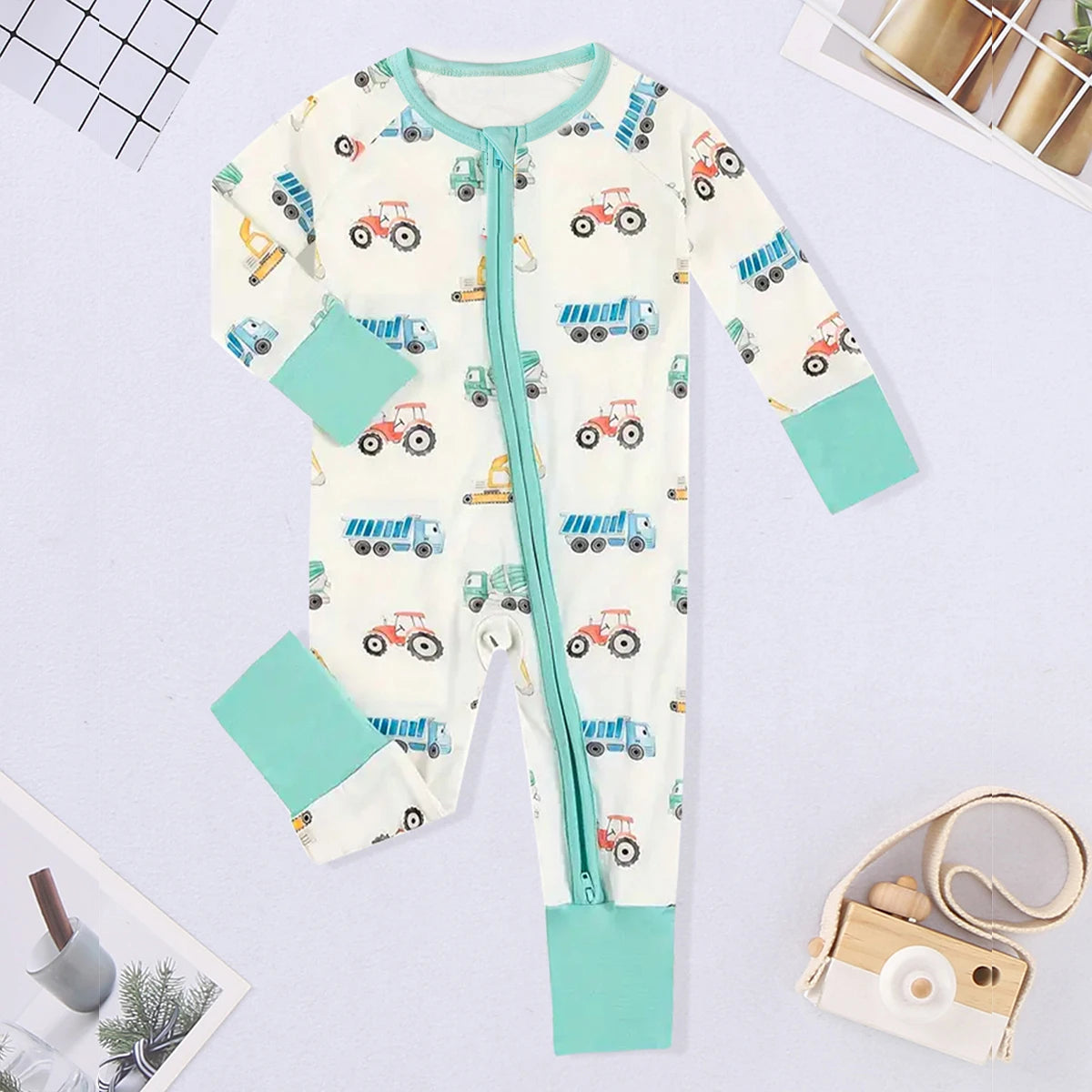 Winter Newborn Infant Romper Bear Print