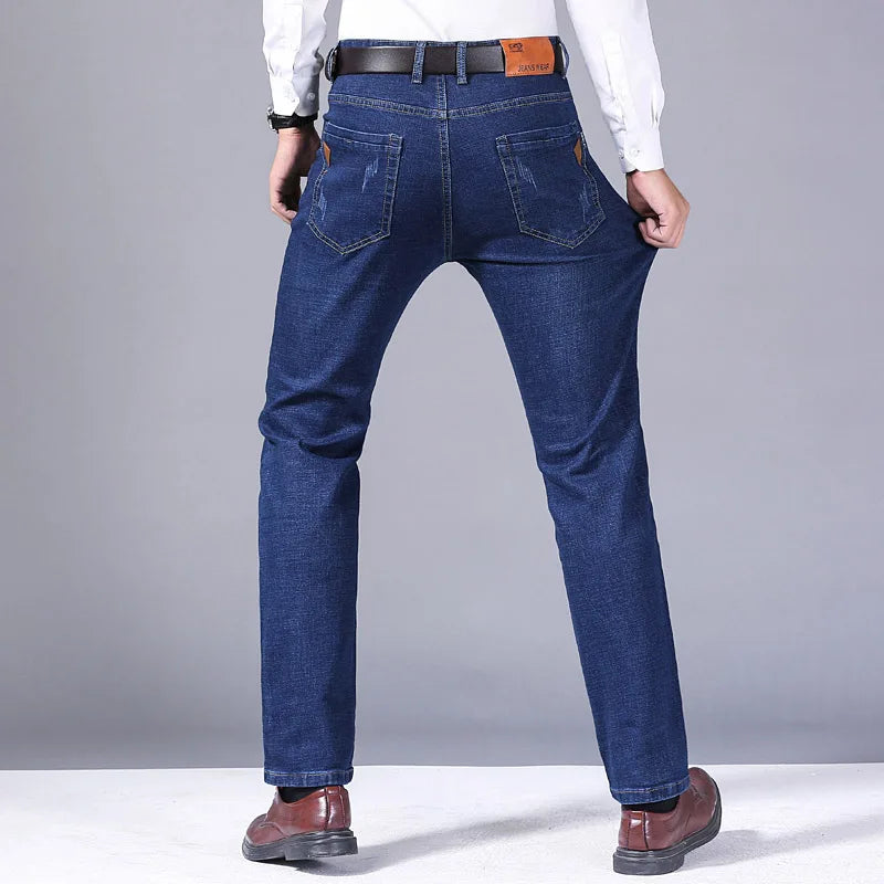 Men's Classic Style Casual Stretch Slim Jean Pants