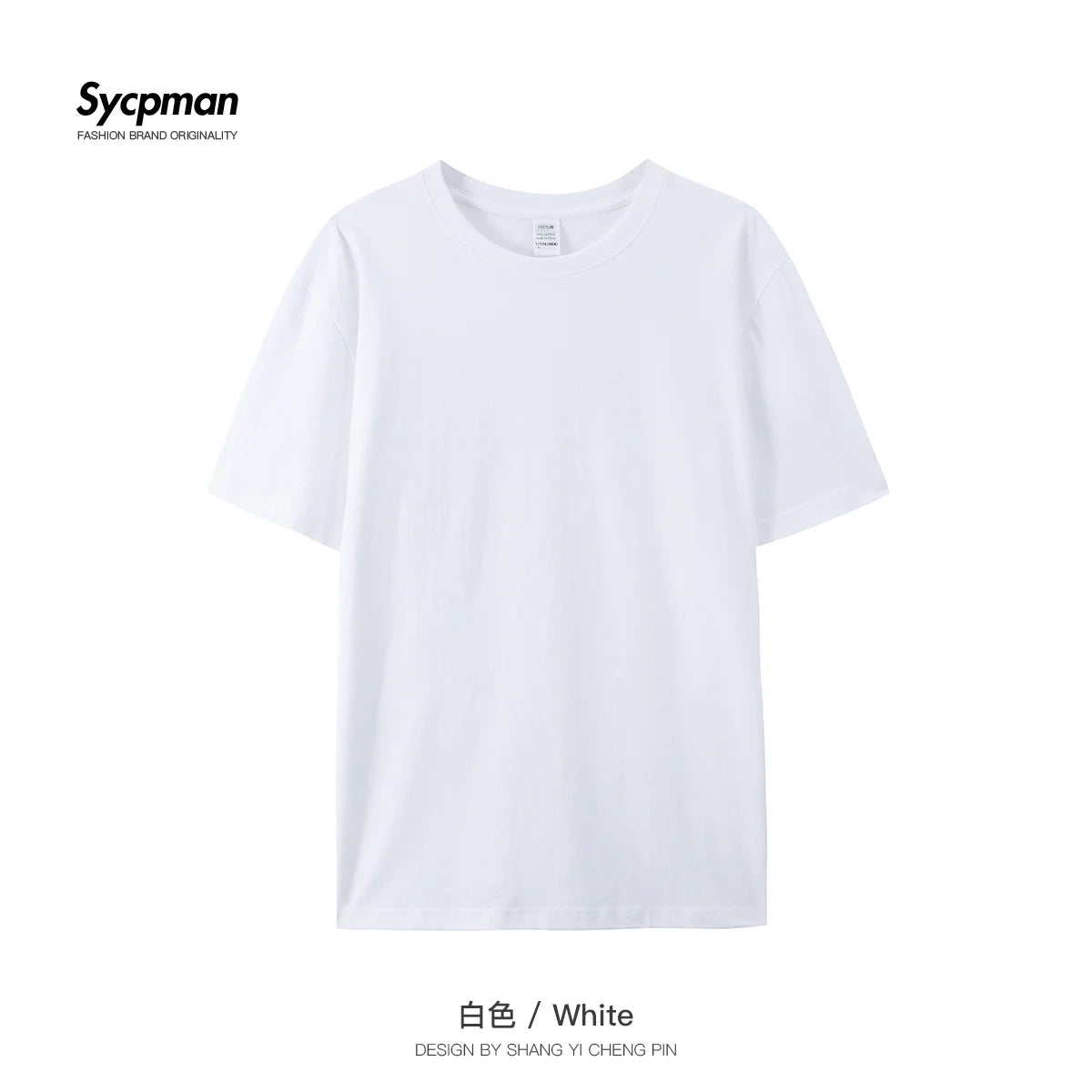 Cotton Solid T-shirts Mens Short Sleeve