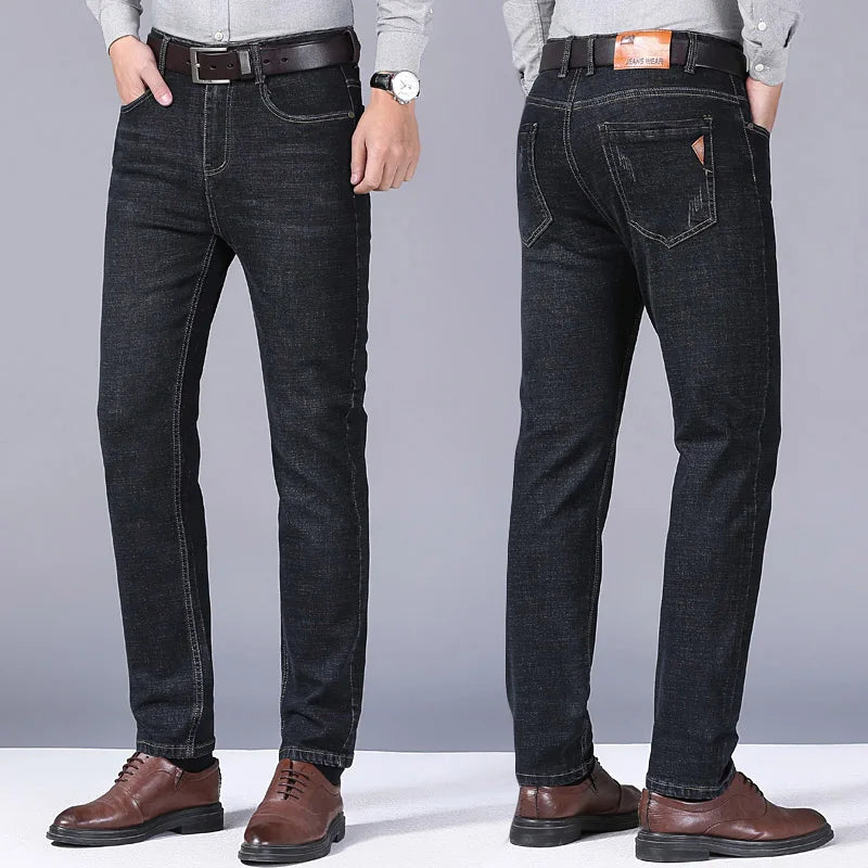 Men's Classic Style Casual Stretch Slim Jean Pants