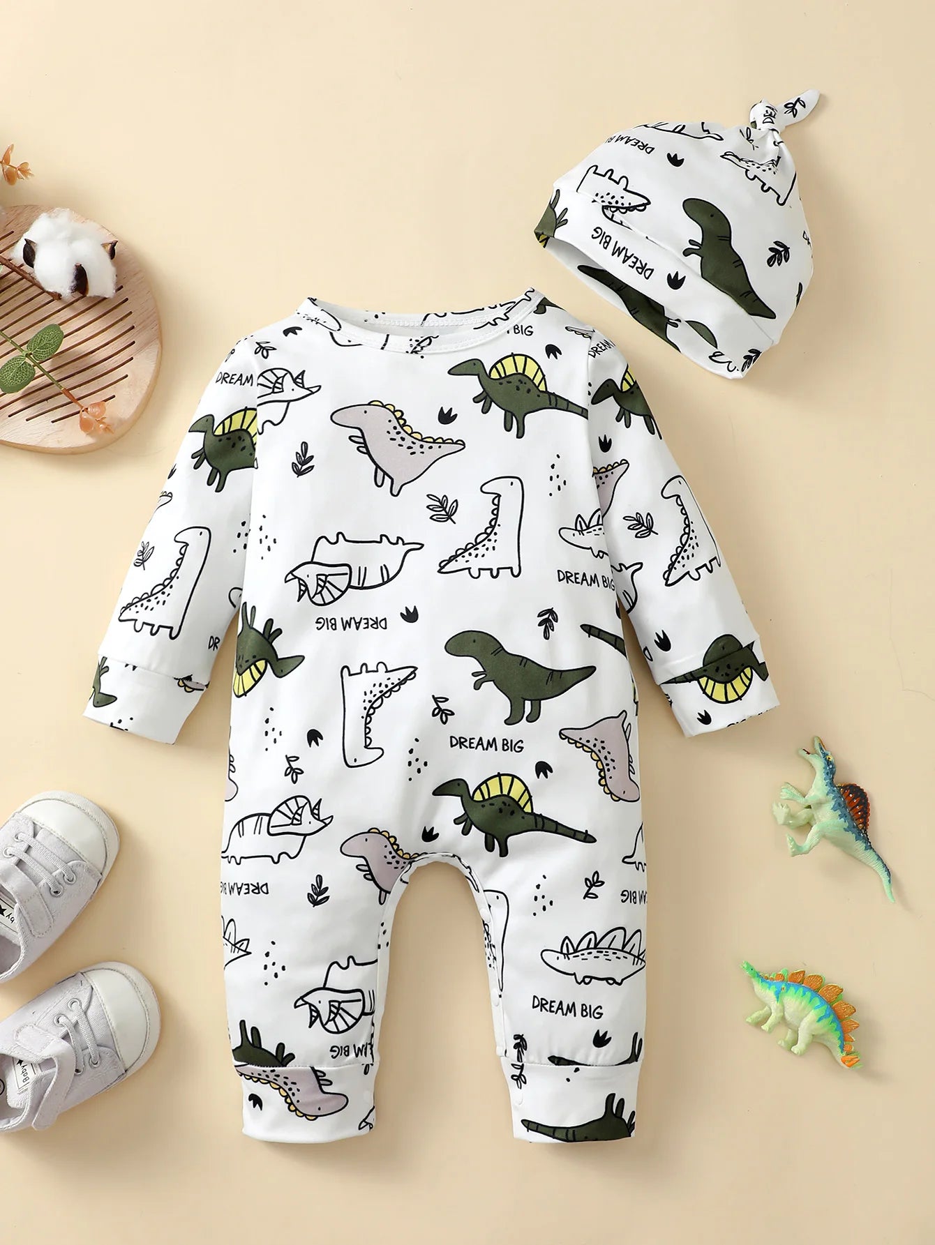 Winter Newborn Infant Romper Bear Print