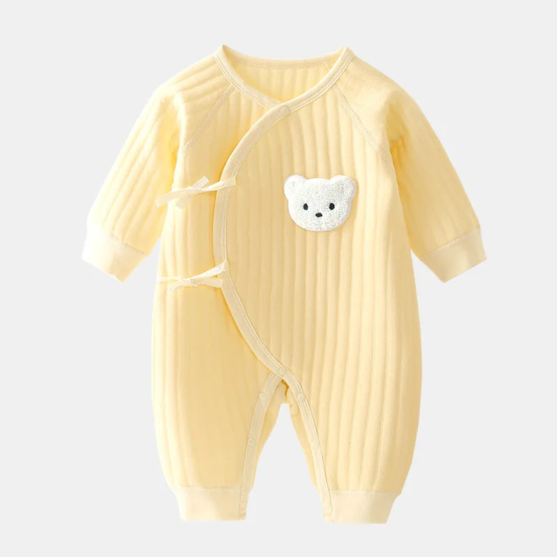 Bodysuit Newborn Winter Onesie 0-6M Thickened Spring and Autumn Clothing