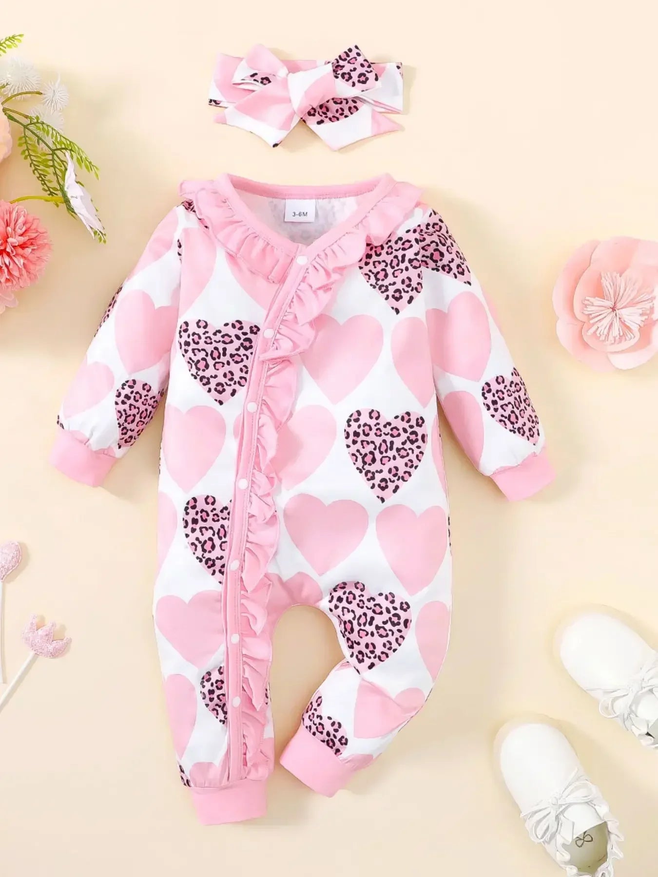 Winter Newborn Infant Romper Bear Print