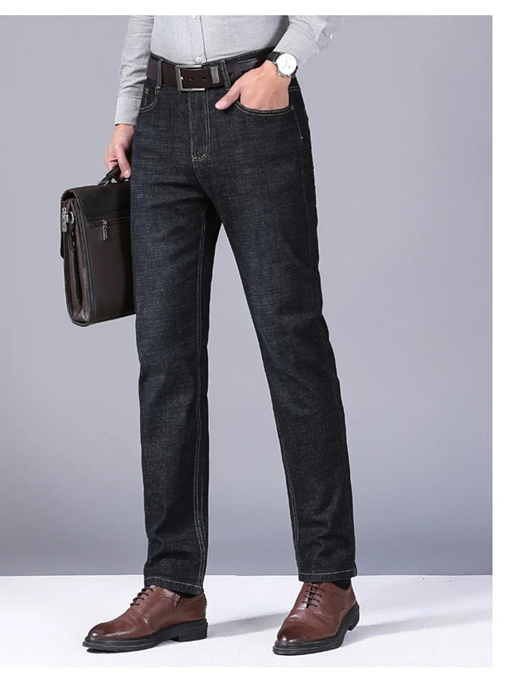 Men's Classic Style Casual Stretch Slim Jean Pants