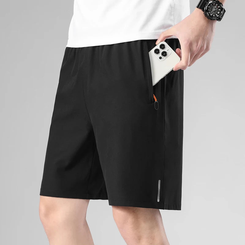 Sports Shorts for Men's Summer Ice Silk Breathable Loose