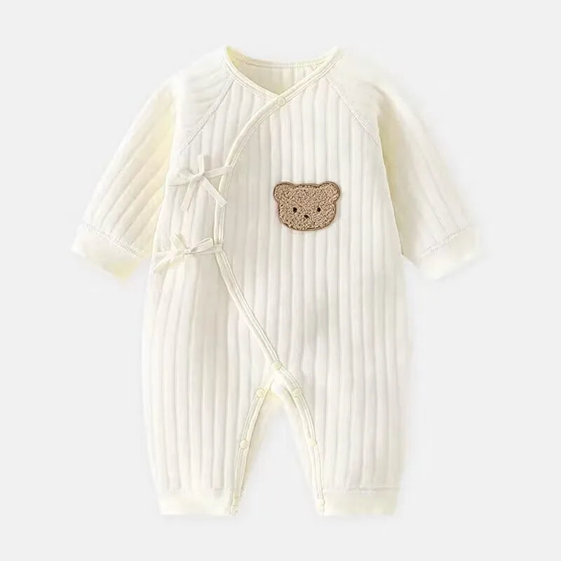 Bodysuit Newborn Winter Onesie 0-6M Thickened Spring and Autumn Clothing