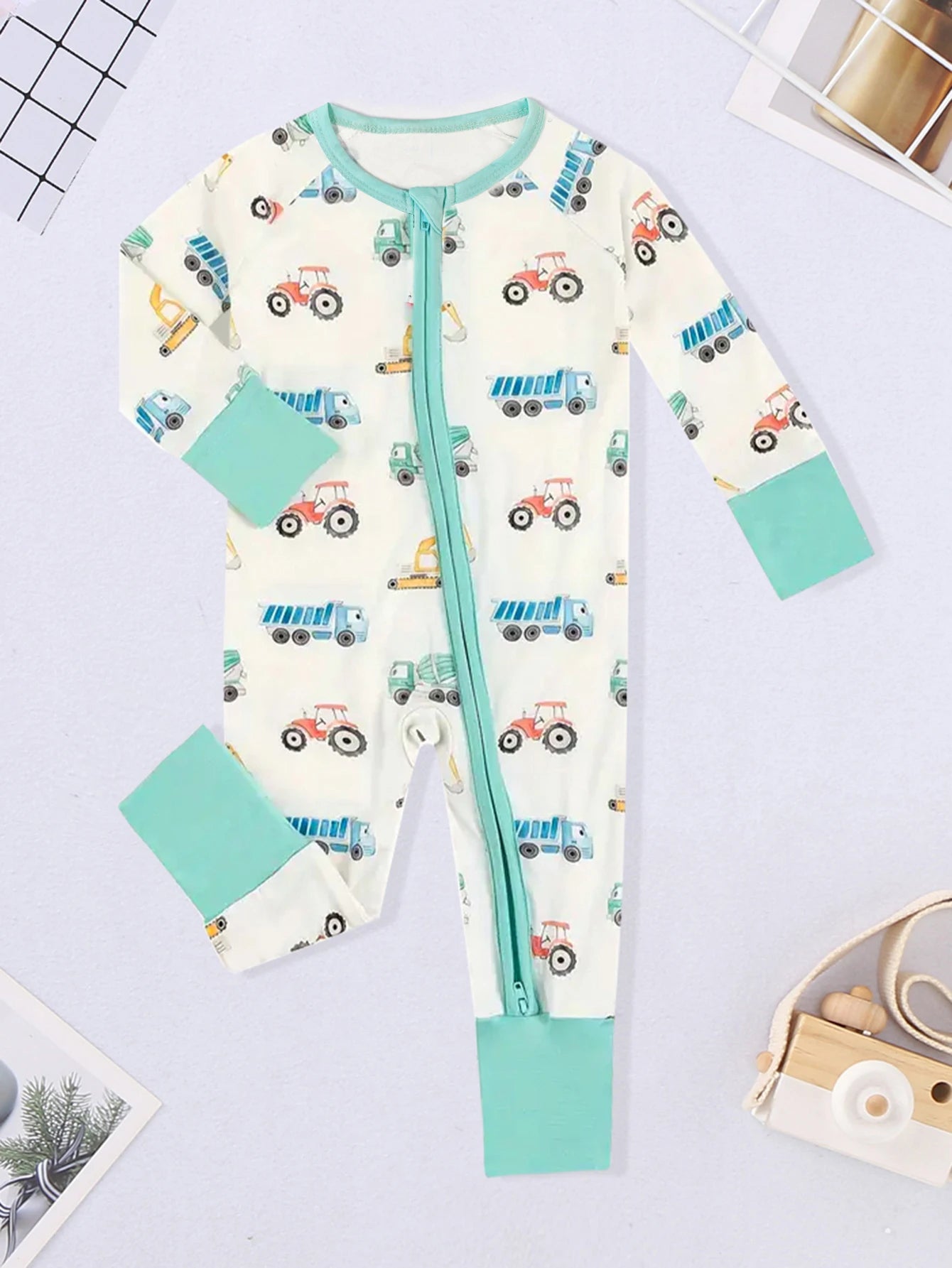 Winter Newborn Infant Romper Bear Print