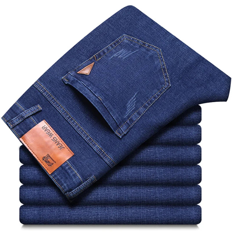 Men's Classic Style Casual Stretch Slim Jean Pants