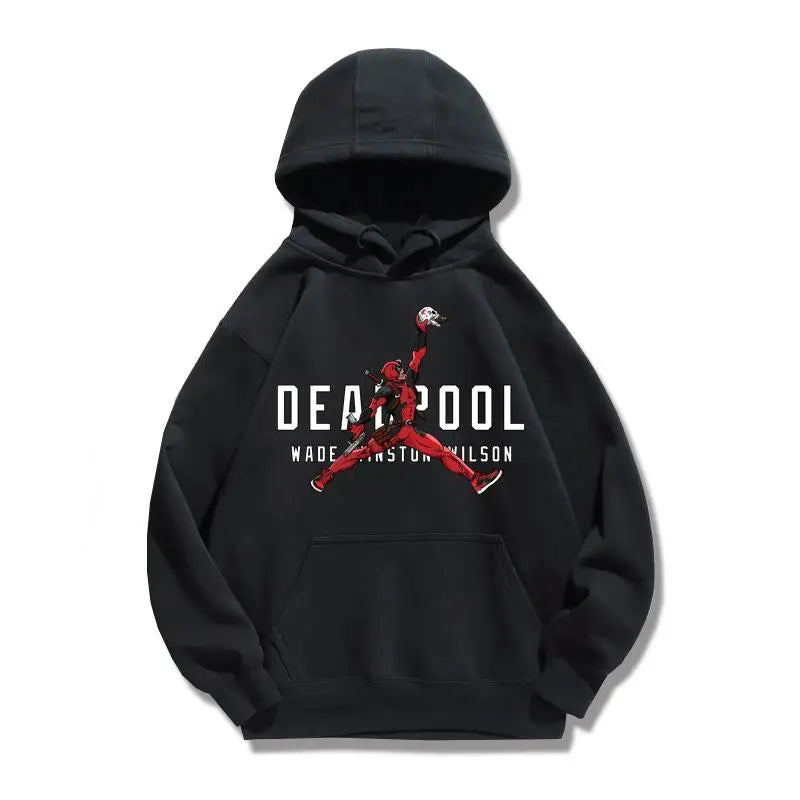 Thickened Deadpool Joint Sweater Men's and Women's Same Hooded Long-sleeved Clothes Sweatshirt Harajuku Streetwear