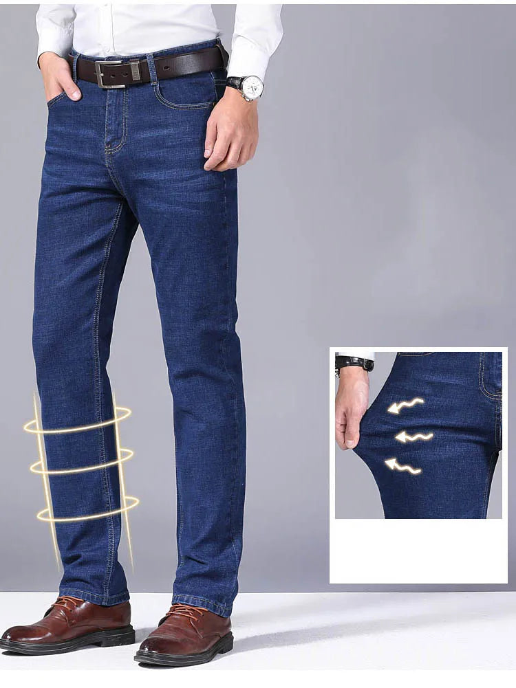 Men's Classic Style Casual Stretch Slim Jean Pants