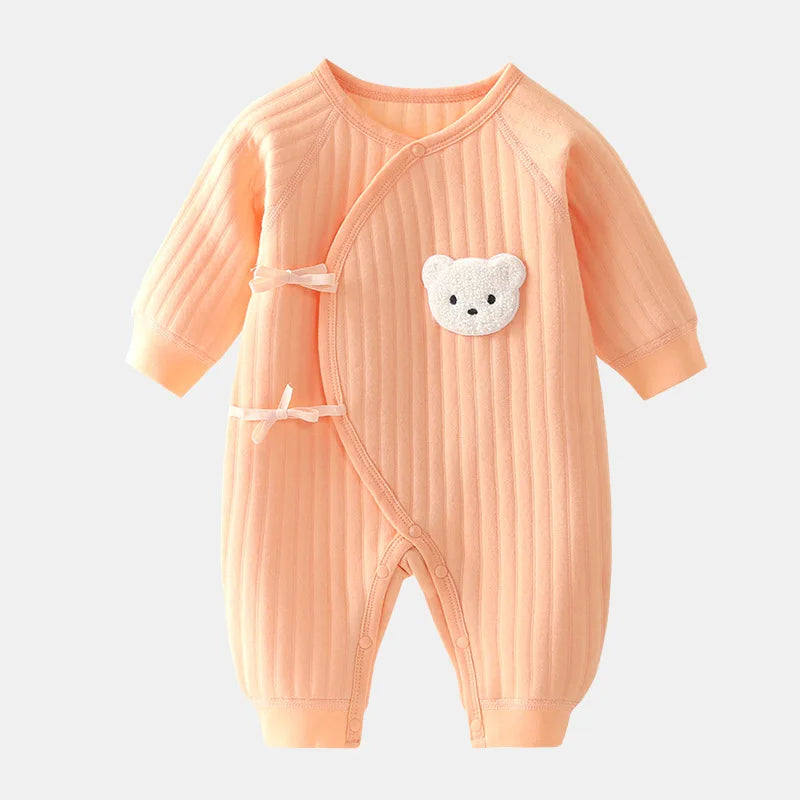 Bodysuit Newborn Winter Onesie 0-6M Thickened Spring and Autumn Clothing